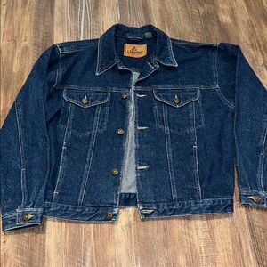 Vintage Liz Wear Denim Trucker Jacket Very Heavy sz M‎ EEUC